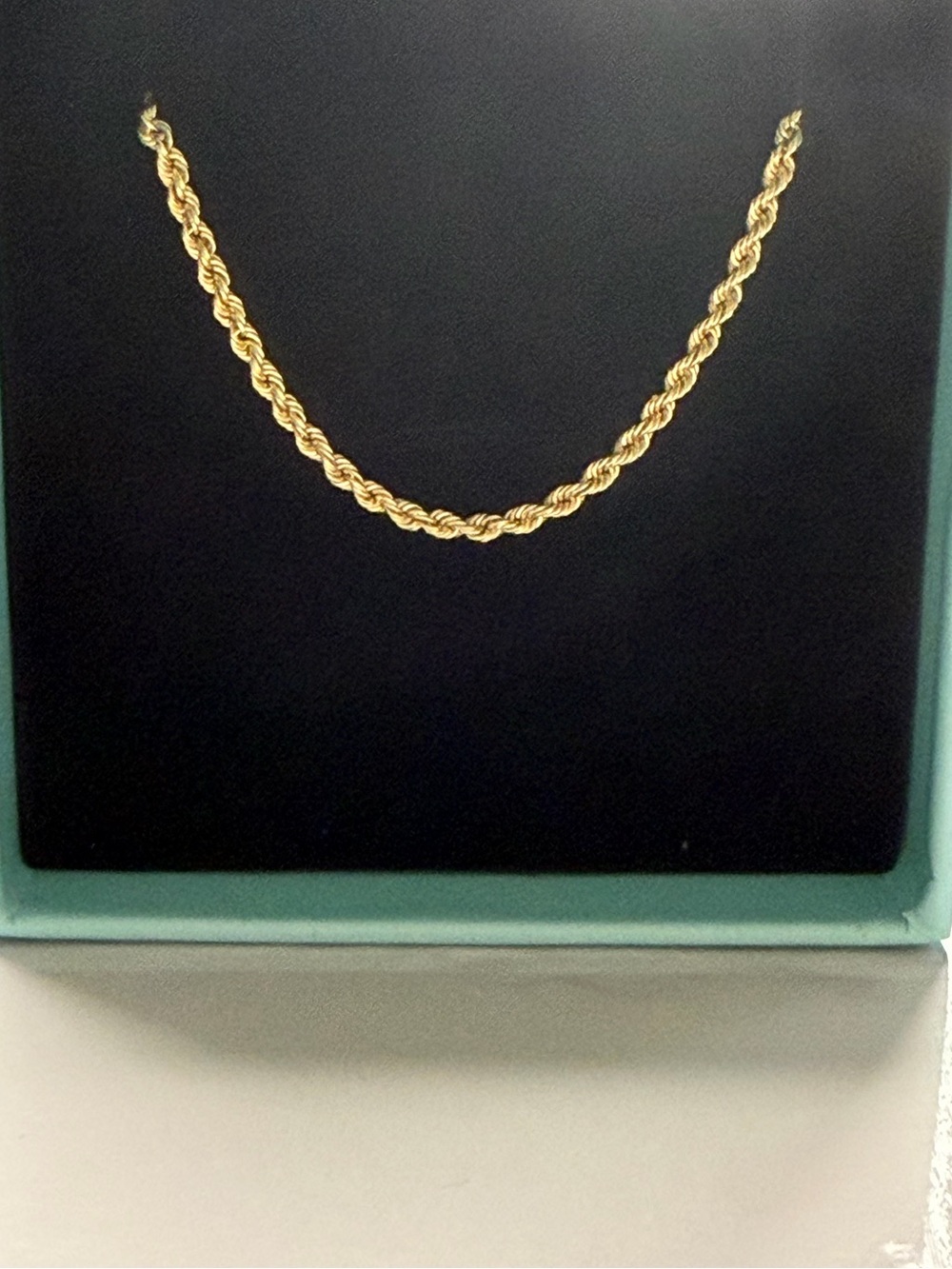 10k Gold Rope Bracelet 7.5”